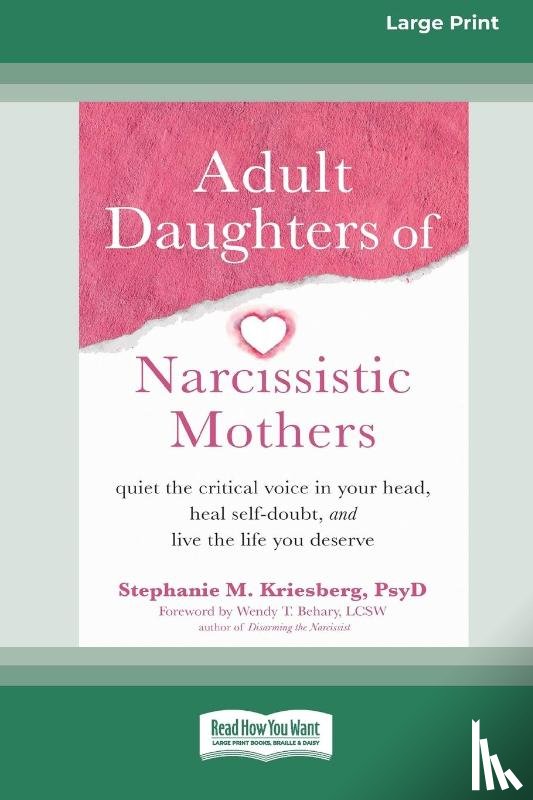 Kriesberg, Stephanie M - Adult Daughters of Narcissistic Mothers