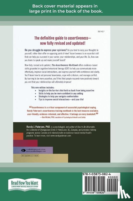 Paterson, Randy J - The Assertiveness Workbook