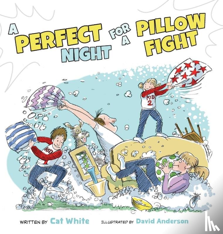 White, Cat - A Perfect Night for a Pillow Fight