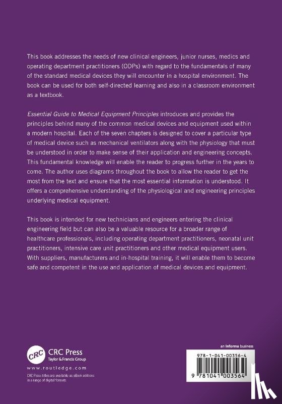 Mulvey, David - Essential Guide to Medical Equipment Principles