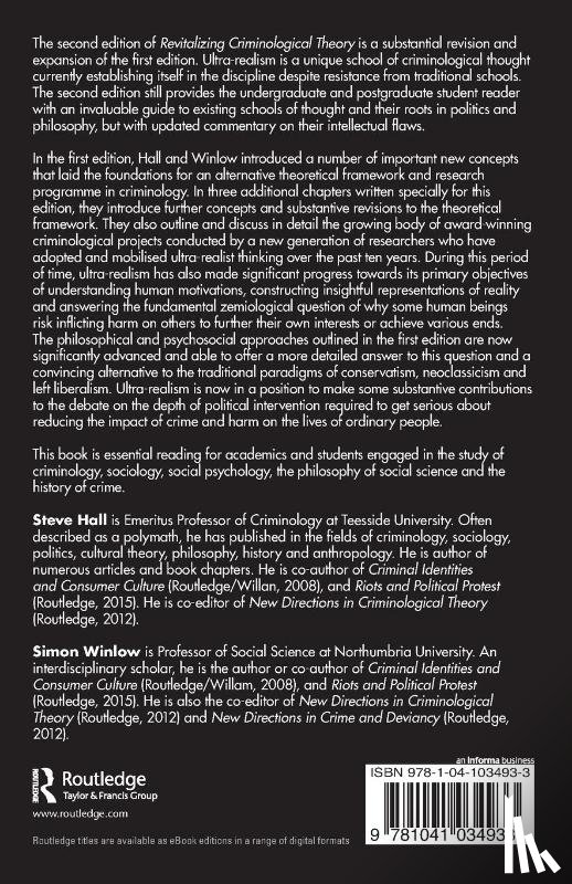 Hall, Steve (Teesside University, Winlow, Simon (Teesside University - Revitalizing Criminological Theory