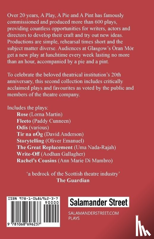 Martin, Lorna, Nada-Rajah, Uma, Cunneen, Paddy, Chouiref, Alaedinne - A Play, A Pie and A Pint: Volume Two - Rose; Fleeto; One Day In Spring; Tir na nOg; Storytelling; The Great Replacement; Write-Off; Rachel’s Cousins