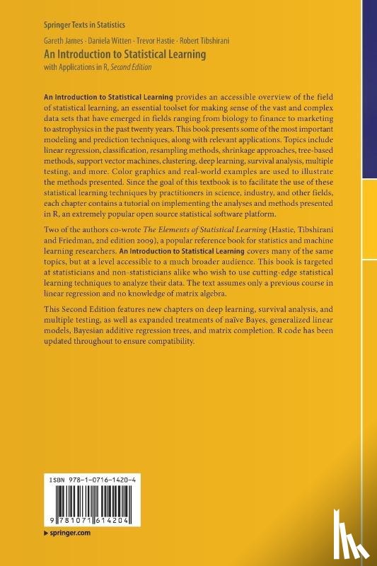 James, Gareth, Witten, Daniela, Hastie, Trevor, Tibshirani, Robert - An Introduction to Statistical Learning