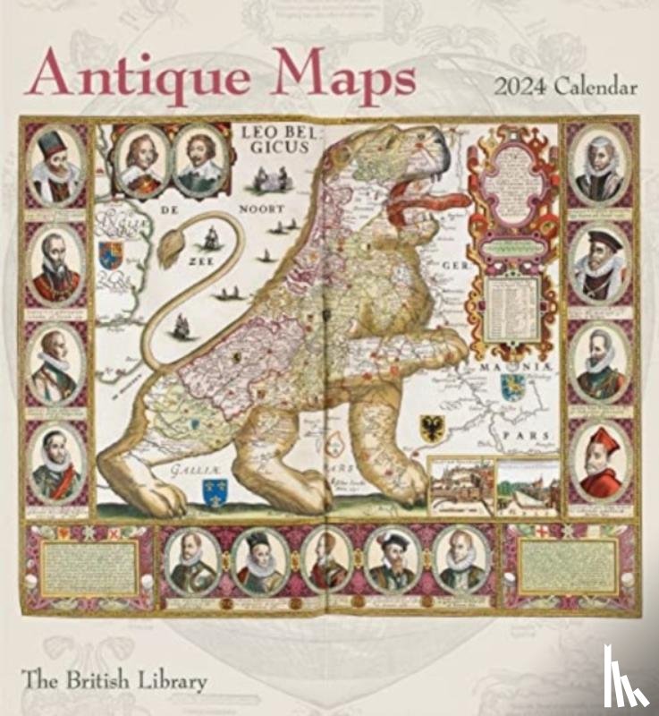 Pomegranate - Antique Maps 2024 Wall Calendar