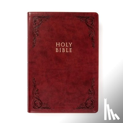 Holman Bible Publishers - KJV Super Giant Print Reference Bible, Burgundy Leathertouch, Indexed