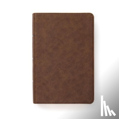 Csb Bibles by Holman - CSB Single-Column Compact Bible, Brown Leathertouch