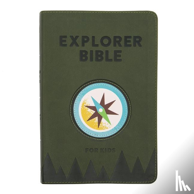 Csb Bibles By Holman - CSB Explorer Bible for Kids, Olive Compass Leathertouch, Indexed