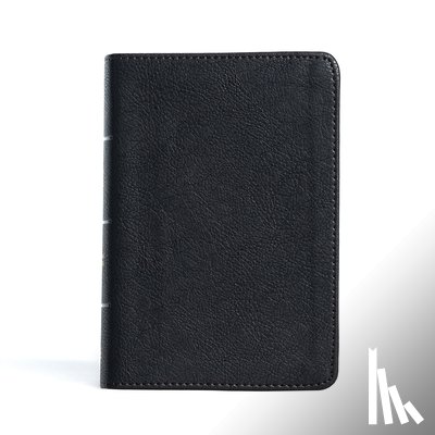 Csb Bibles by Holman - CSB Large Print Compact Reference Bible, Black Leathertouch