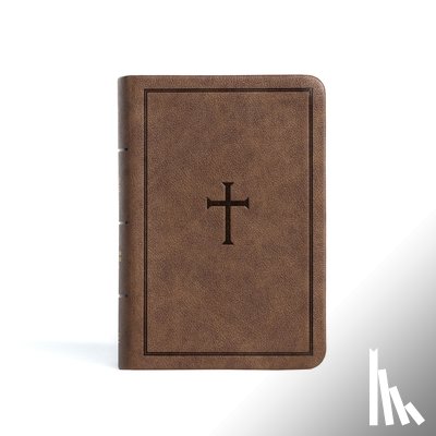 Csb Bibles by Holman - CSB Large Print Compact Reference Bible, Brown Leathertouch