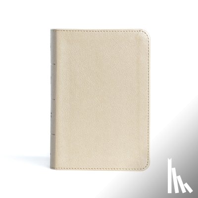 Csb Bibles by Holman - CSB Large Print Compact Reference Bible, Gold Leathertouch