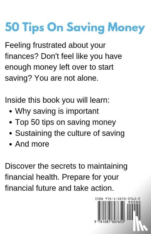 Rigters, Giovanni - 50 Tips On Saving Money