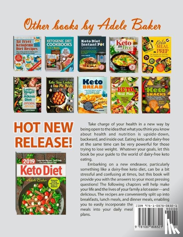 Baker, Adele - Dairy Free Keto Cookbook