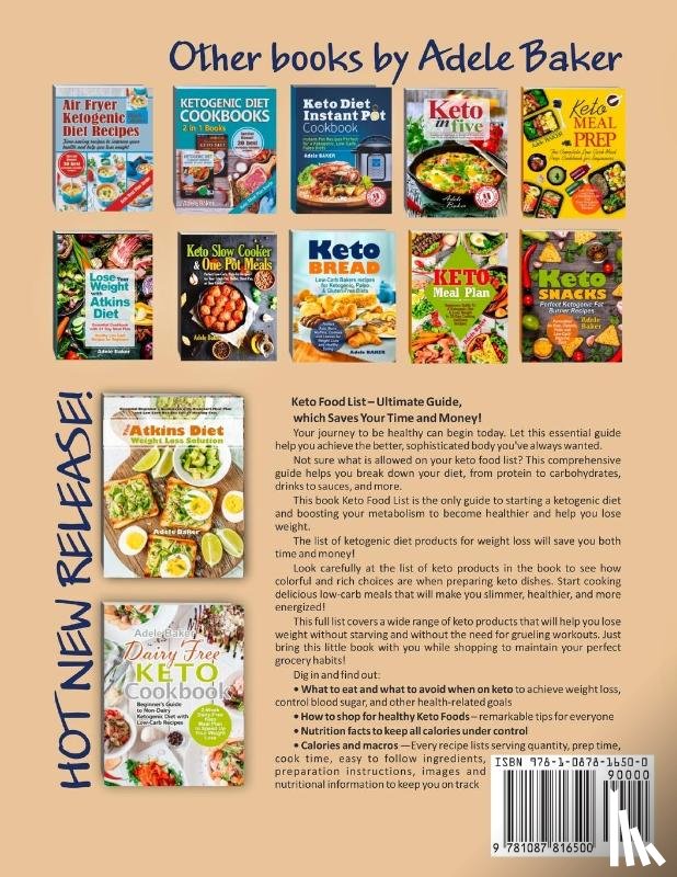 Baker, Adele - Keto Food List