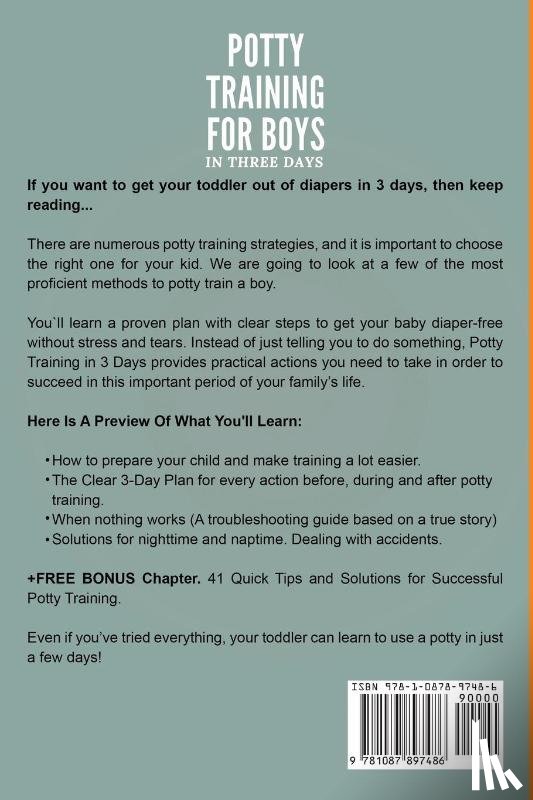 Kimell, Samantha - Potty Training for Boys in 3 Days
