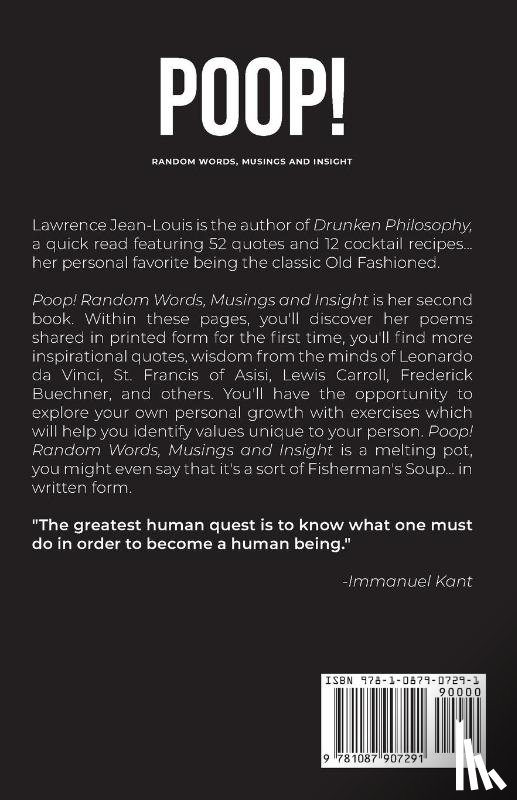 Jean-Louis, Lawrence - Poop! Random Words, Musings and Insight