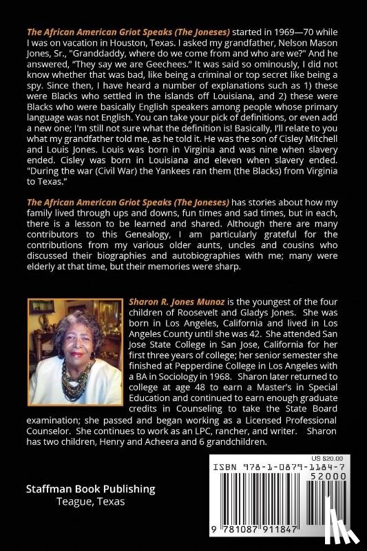 Munoz, Sharon - The Afro-American Griot Speaks