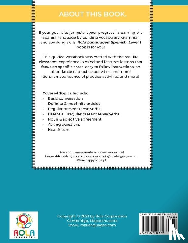 Rocha, Edward Lee - Rola Spanish