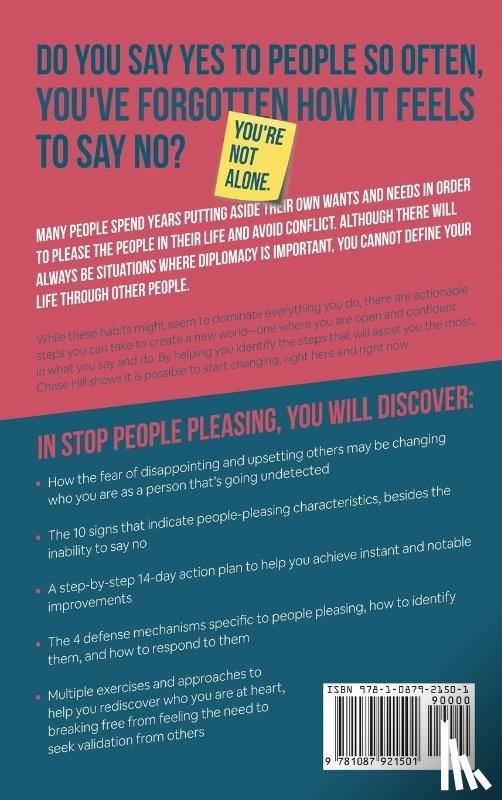 Hill, Chase - Stop People Pleasing