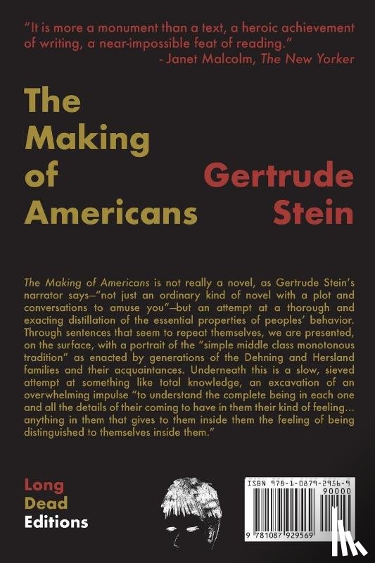 Stein, Gertrude - The Making of Americans