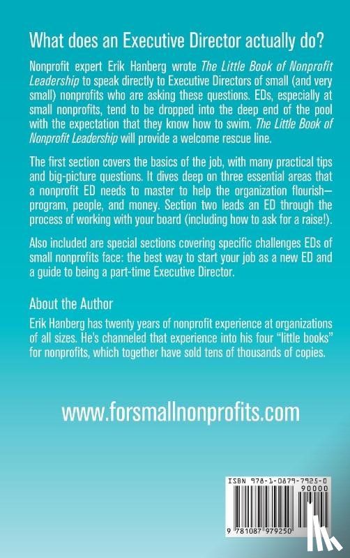 Hanberg, Erik - The Little Book of Nonprofit Leadership