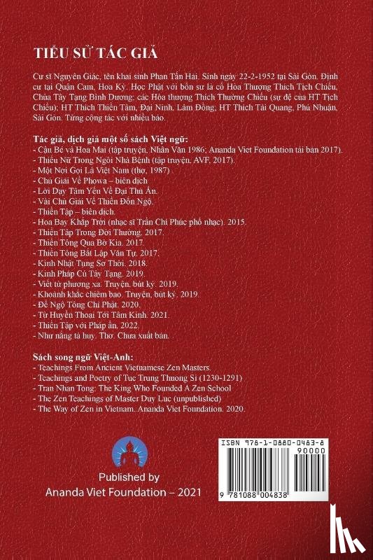 Giac, Nguyen, Foundation, Ananda Viet - Thien Tap Voi Phap An