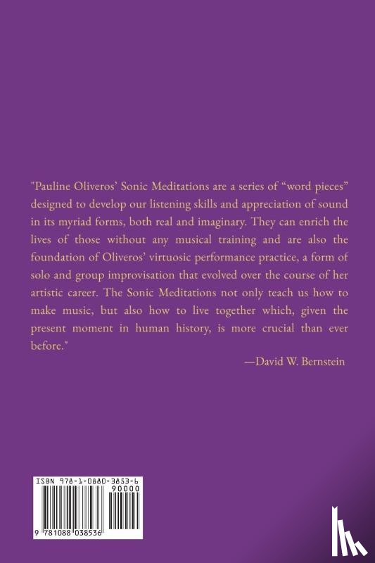 Oliveros, Pauline - Sonic Meditations