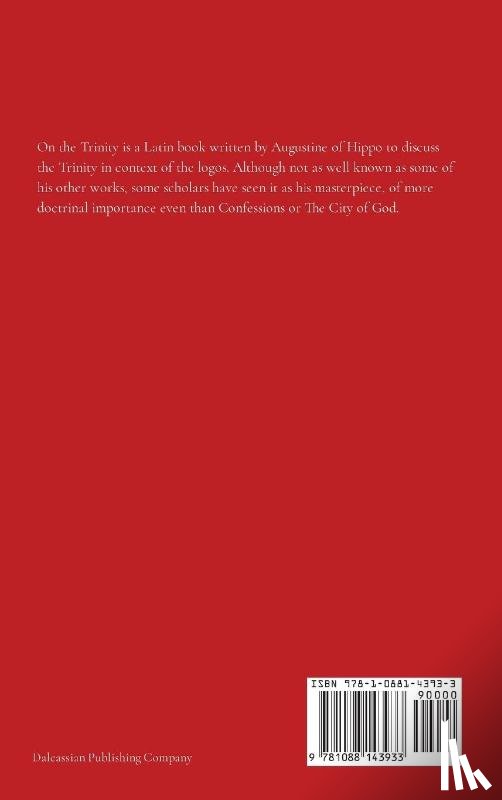 St. Augustine of Hippo, Haddan, Arthur West - On the Trinity
