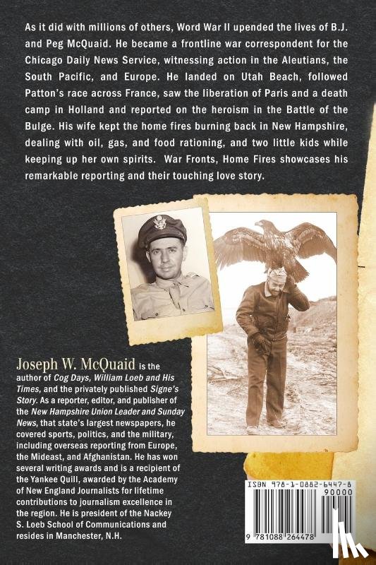 McQuaid, Joseph W. - McQuaid, J: War Fronts Home Fires