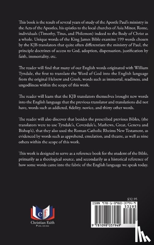 Wheatley, Jonathan - Unique Words of the King James Bible