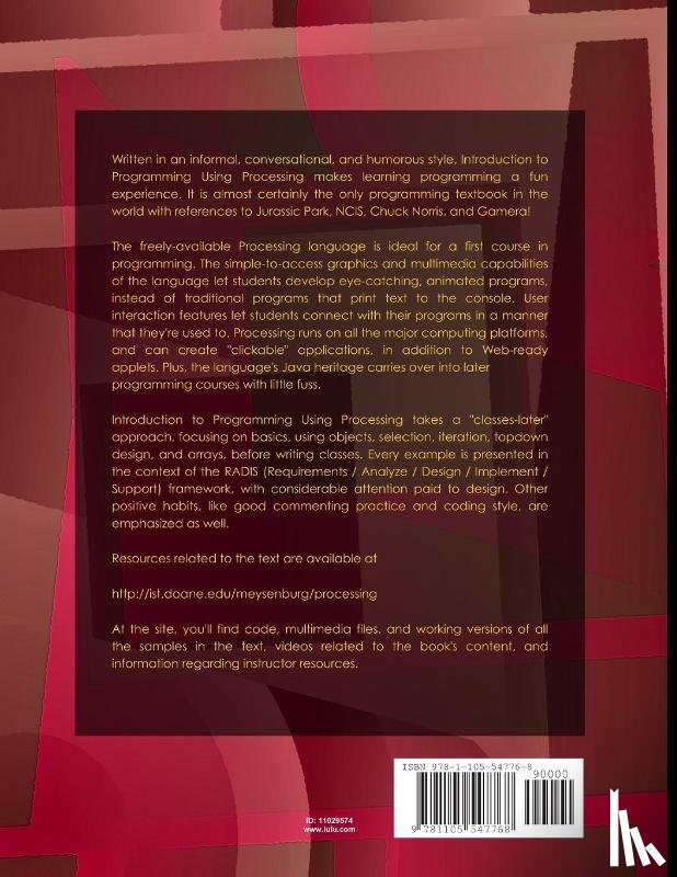 Meysenburg, Mark - Introduction to Programming Using Processing