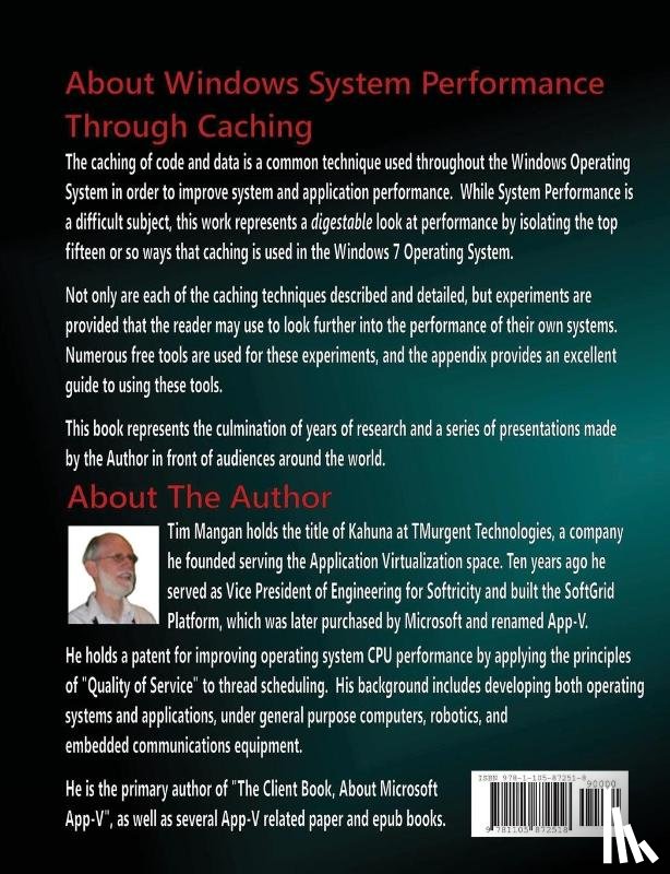 Mangan, Timothy - Windows System Performance Through Caching Paperback