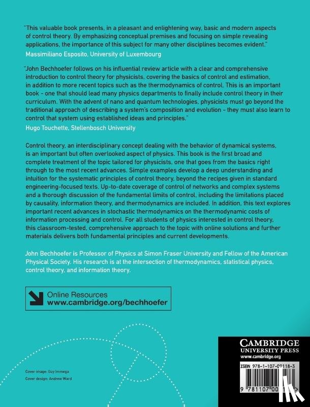 Bechhoefer, John (Simon Fraser University - Control Theory for Physicists