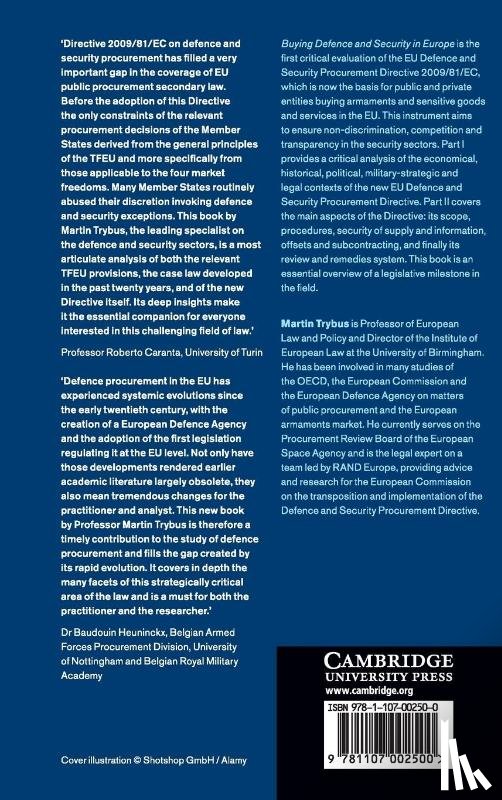Trybus, Martin (University of Birmingham) - Buying Defence and Security in Europe