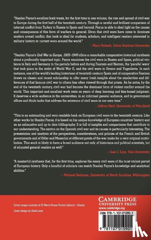 Payne, Stanley G. (University of Wisconsin - Civil War in Europe, 1905–1949
