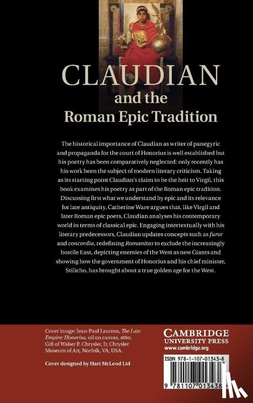 Ware, Catherine (University of Liverpool) - Claudian and the Roman Epic Tradition