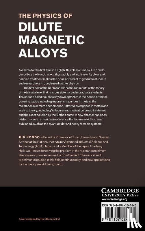 Kondo, Jun - The Physics of Dilute Magnetic Alloys