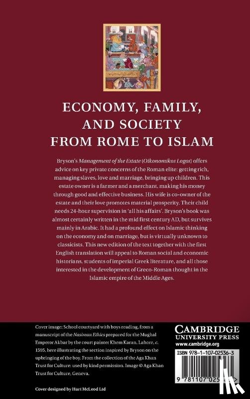 Swain, Simon (University of Warwick) - Economy, Family, and Society from Rome to Islam