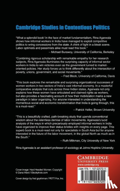 Agarwala, Rina (The Johns Hopkins University) - Informal Labor, Formal Politics, and Dignified Discontent in India