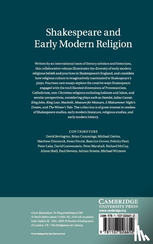  - Shakespeare and Early Modern Religion