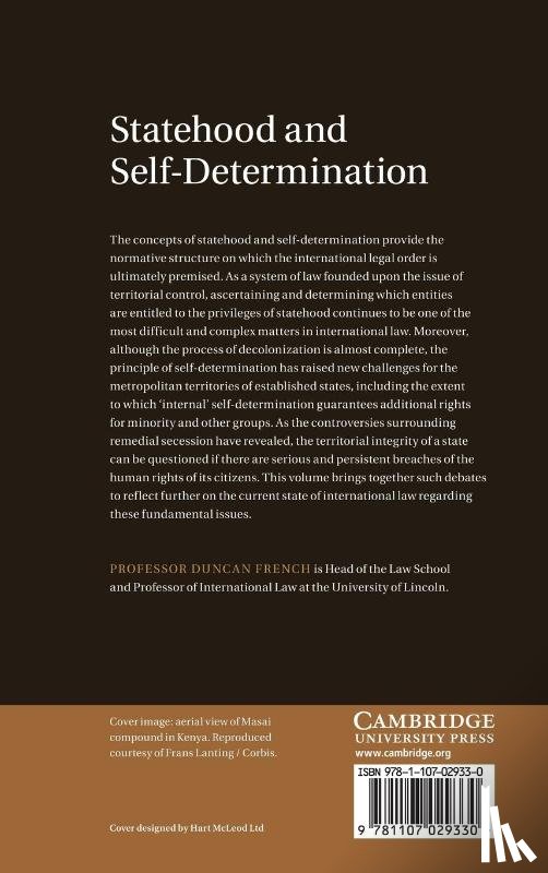  - Statehood and Self-Determination