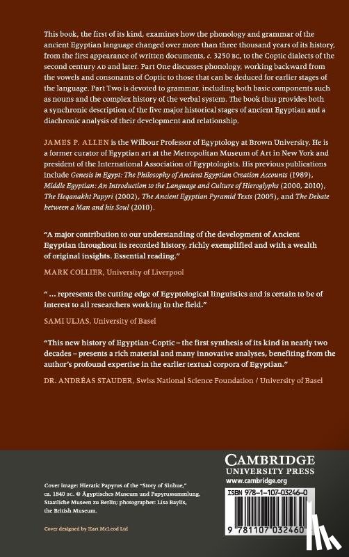 Allen, James P. (Brown University - The Ancient Egyptian Language