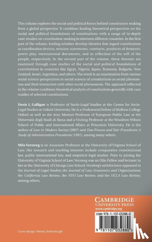  - Social and Political Foundations of Constitutions