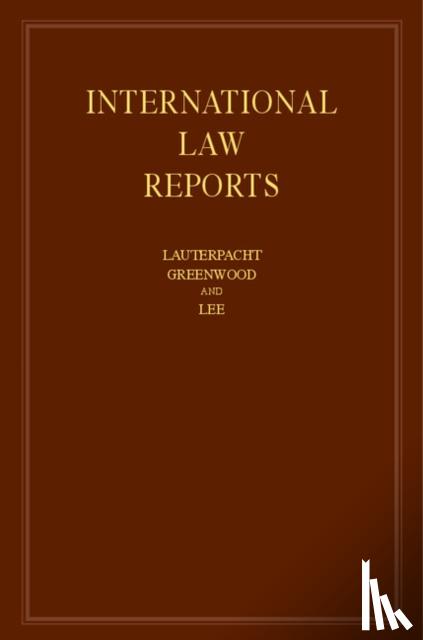  - International Law Reports