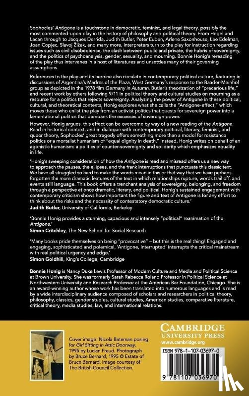 Honig, Bonnie (Northwestern University - Antigone, Interrupted