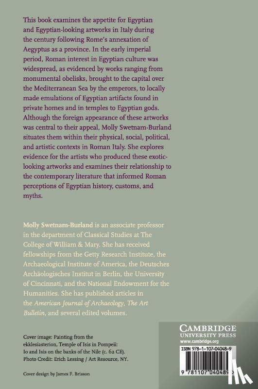 Swetnam-Burland, Molly (College of William and Mary - Egypt in Italy