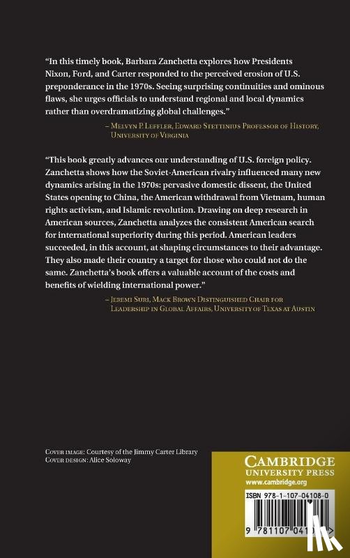 Zanchetta, Barbara - The Transformation of American International Power in the 1970s