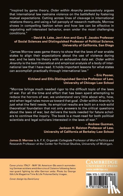 Morrow, James D. (University of Michigan - Order within Anarchy