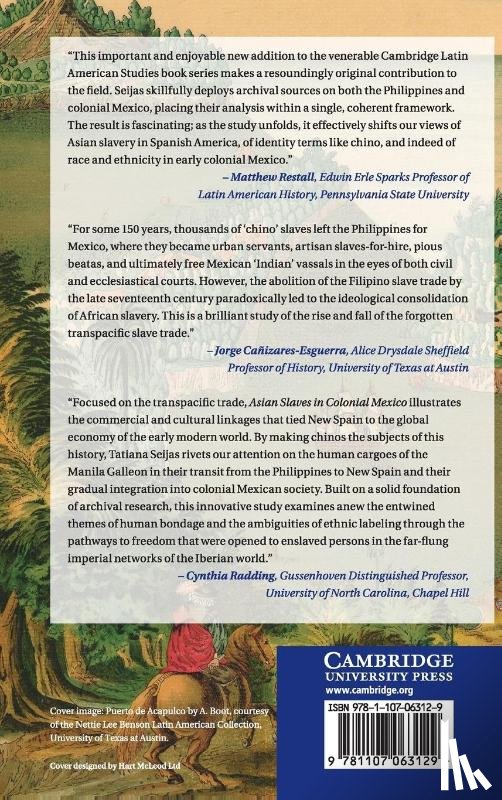 Seijas, Tatiana (Miami University) - Asian Slaves in Colonial Mexico