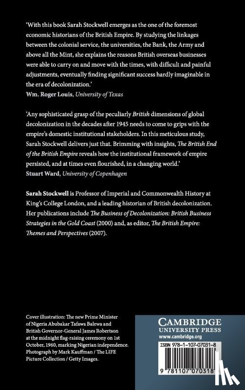 Stockwell, Sarah (King's College London) - The British End of the British Empire