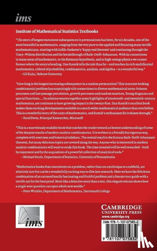 Romik, Dan (University of California - The Surprising Mathematics of Longest Increasing Subsequences